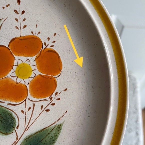 Charmcraft Interlude Stoneware Dinner Plate 10.5" Floral Japan Set Of 3 - Picture 10 of 11